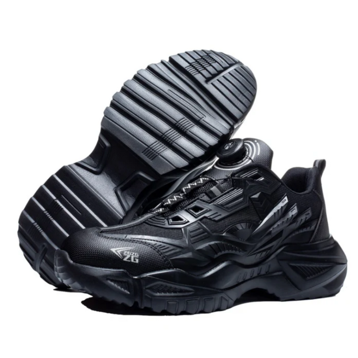 Chaussures de sécurité 2025 robustes, anti-écrasement, semelle antidérapante. Idéales chantier et travail.