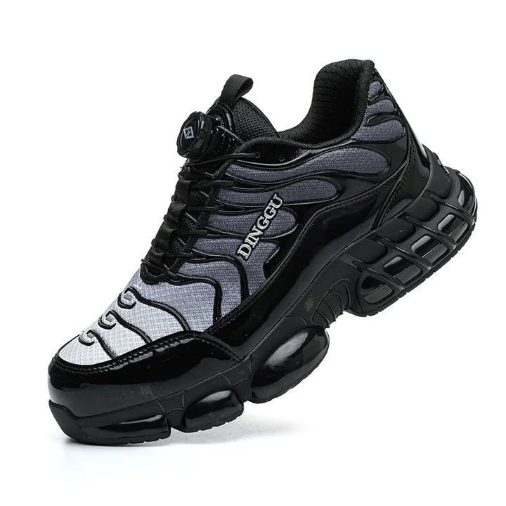 Baskets de sécurité confortables pour homme et femme, robustesse garantie, parfaites pour chantier.