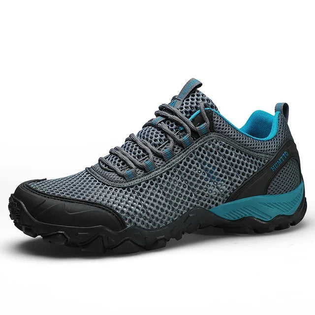 Baskets de sport pour hommes, respirantes et antidérapantes, optimisées pour le running, la marche et l'entraînement.