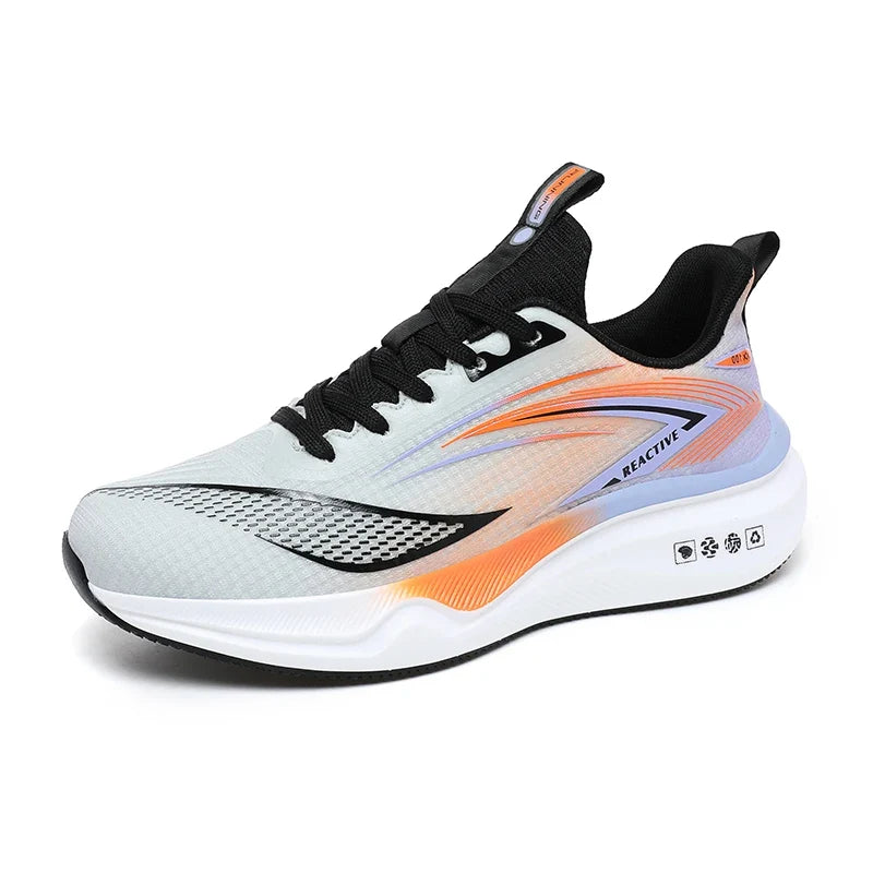 Baskets de sport respirantes légères pour hommes, idéales pour la course et l'entraînement.