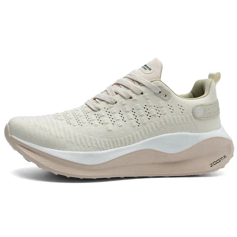 Baskets de sport unisexes avec amorti optimal et confort respirant pour running, marche, fitness.
