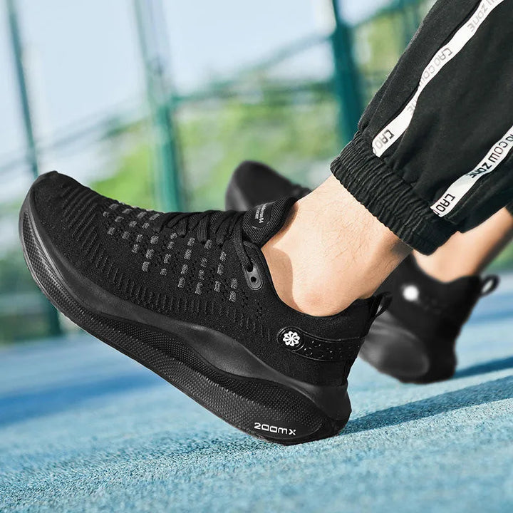 Photo de baskets de sport modernes, confortables et respirantes, conçues pour le fitness et la vie active.