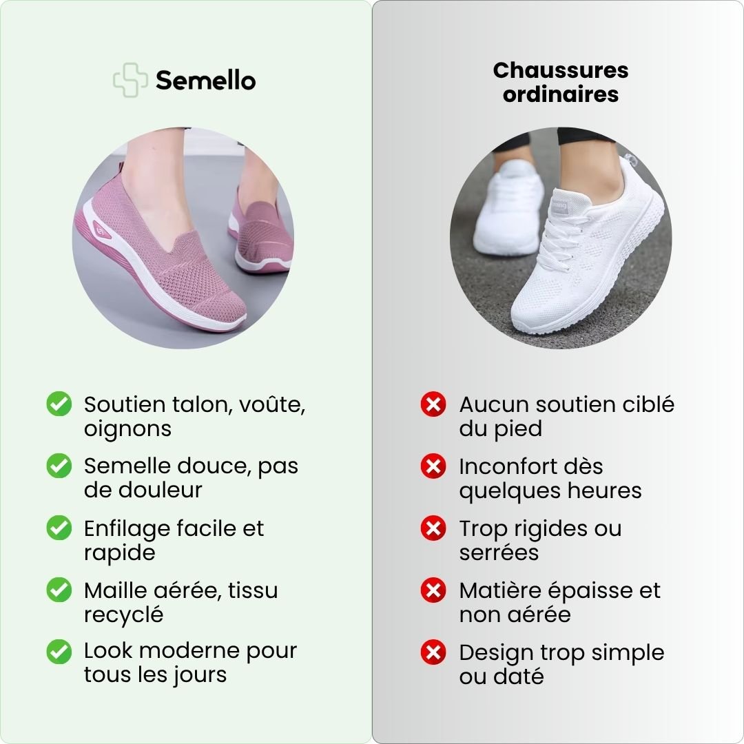 "Baskets femme confort orthopédique, design élégant, couleurs variées, pour marches prolongées."
