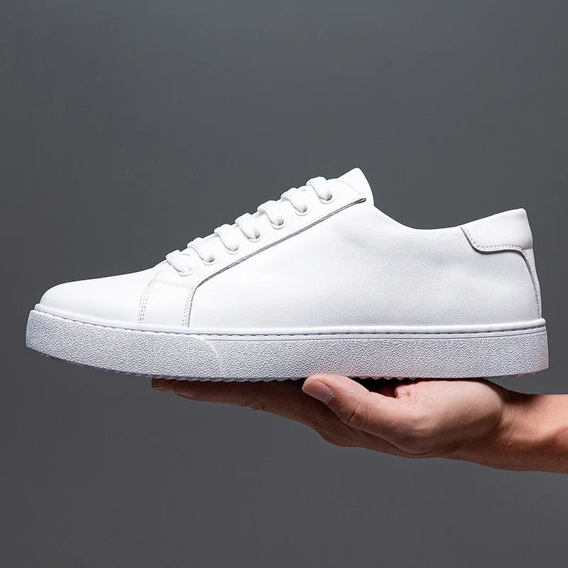 Baskets homme en cuir, style élégant et confortable.  Design intemporel, cuir premium.