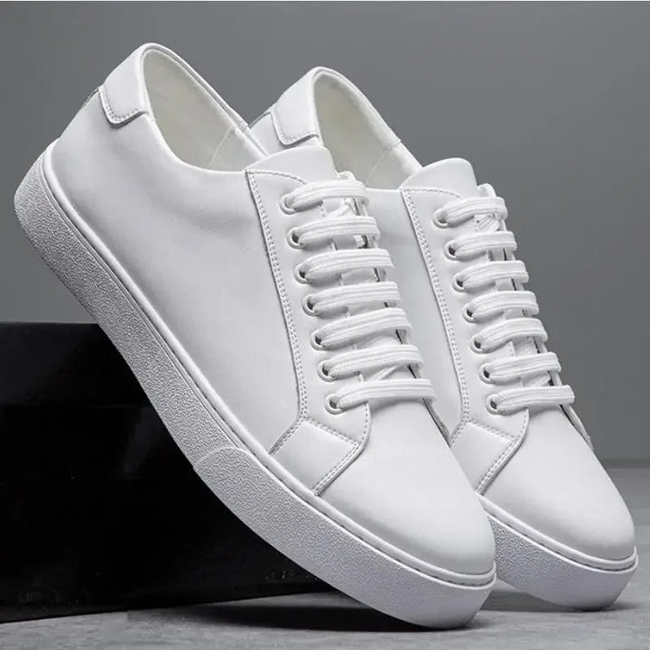 Baskets homme en cuir, style élégant et confortable.  Design intemporel, cuir premium.