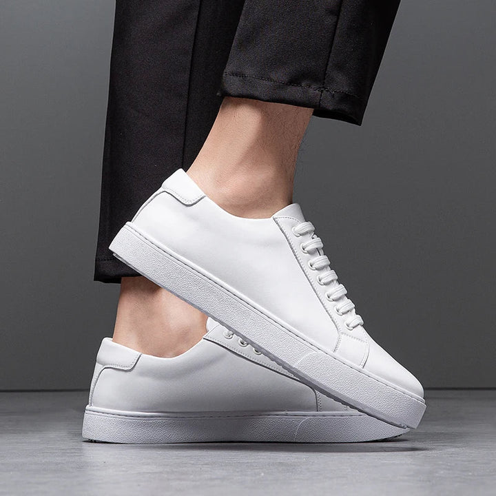 Baskets homme en cuir, style élégant et confortable.  Design intemporel, cuir premium.