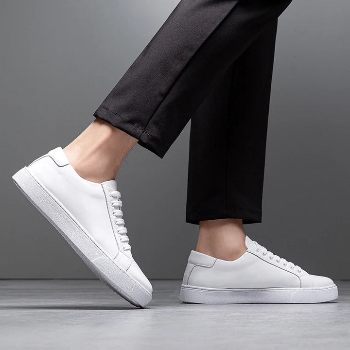 Baskets homme en cuir, style élégant et confortable.  Design intemporel, cuir premium.