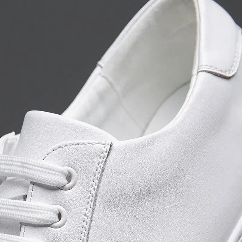 Baskets homme en cuir, style élégant et confortable.  Design intemporel, cuir premium.