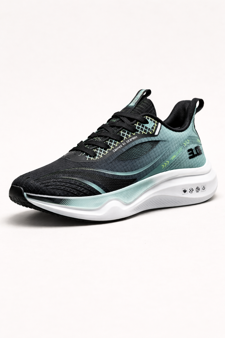 Chaussures sport homme respirantes avec semelle épaisse antidérapante, idéales pour le style quotidien.
