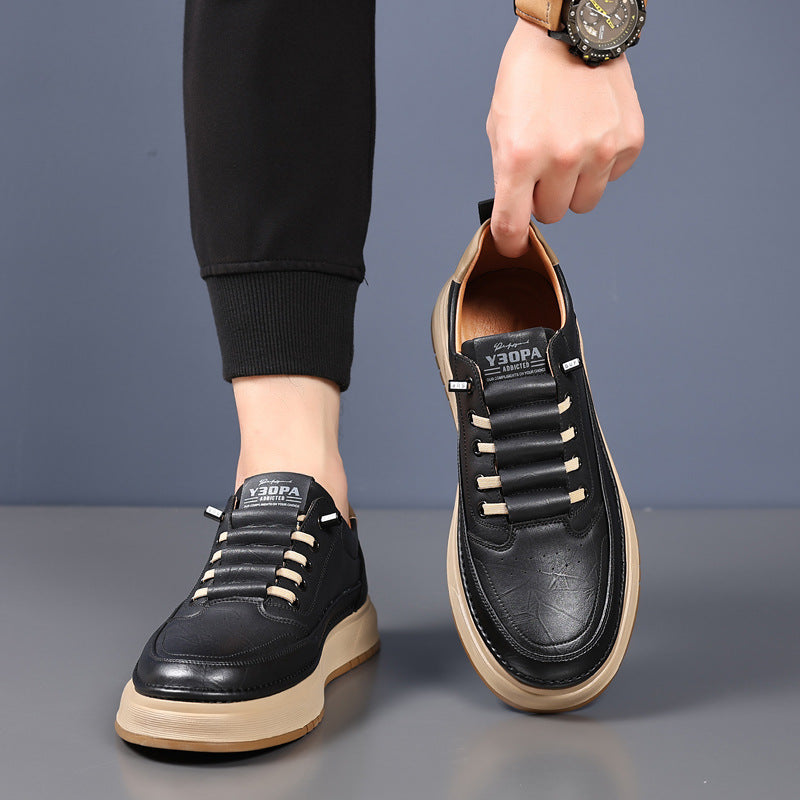 Style moderne : Baskets hommes à lacets classiques pour un confort durable et une élégance décontractée.