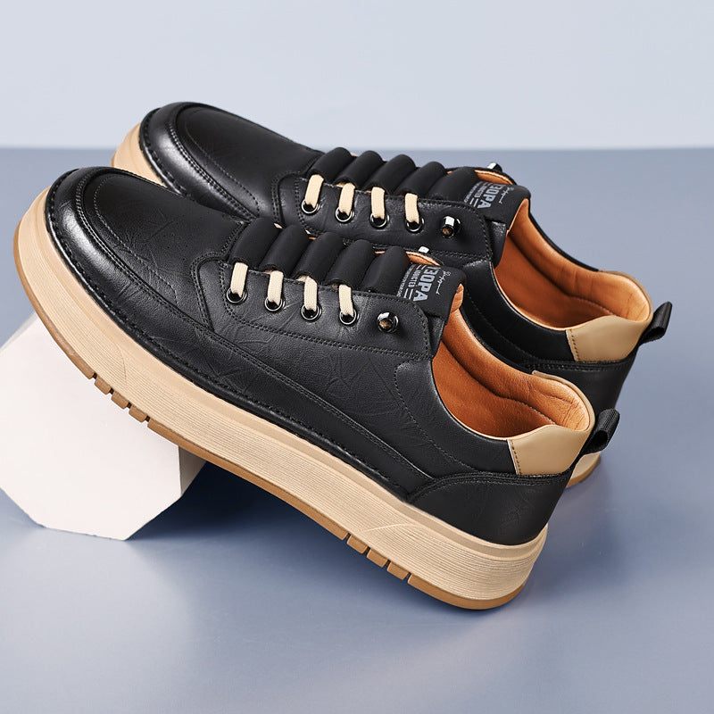 Sneakers à lacets pour hommes, style moderne, polyvalentes pour un usage et un confort quotidien.