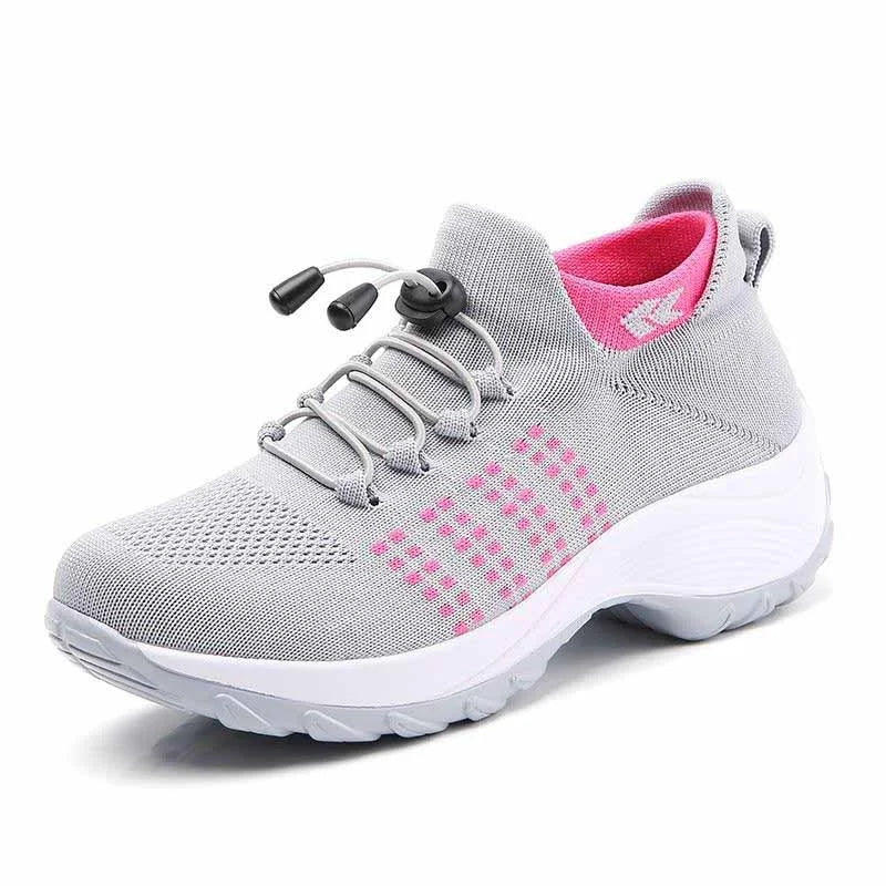 Baskets légères femme, confort orthopédique supérieur, idéales pour marche quotidienne avec amorti.