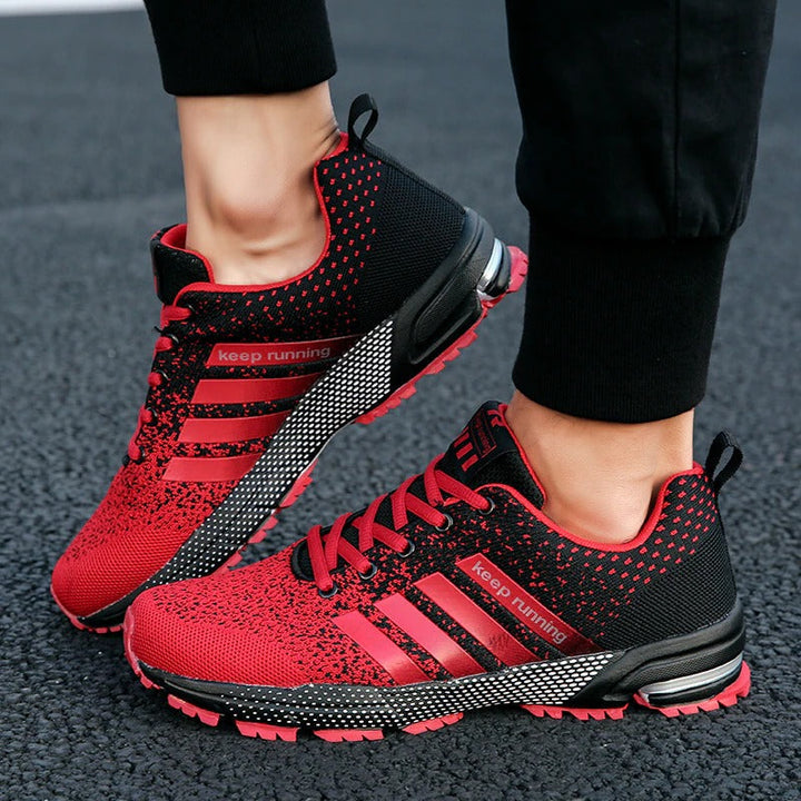 Baskets homme orthopédiques Runmax vue de dessus, idéales pour le soutien et le bien-être du pied.