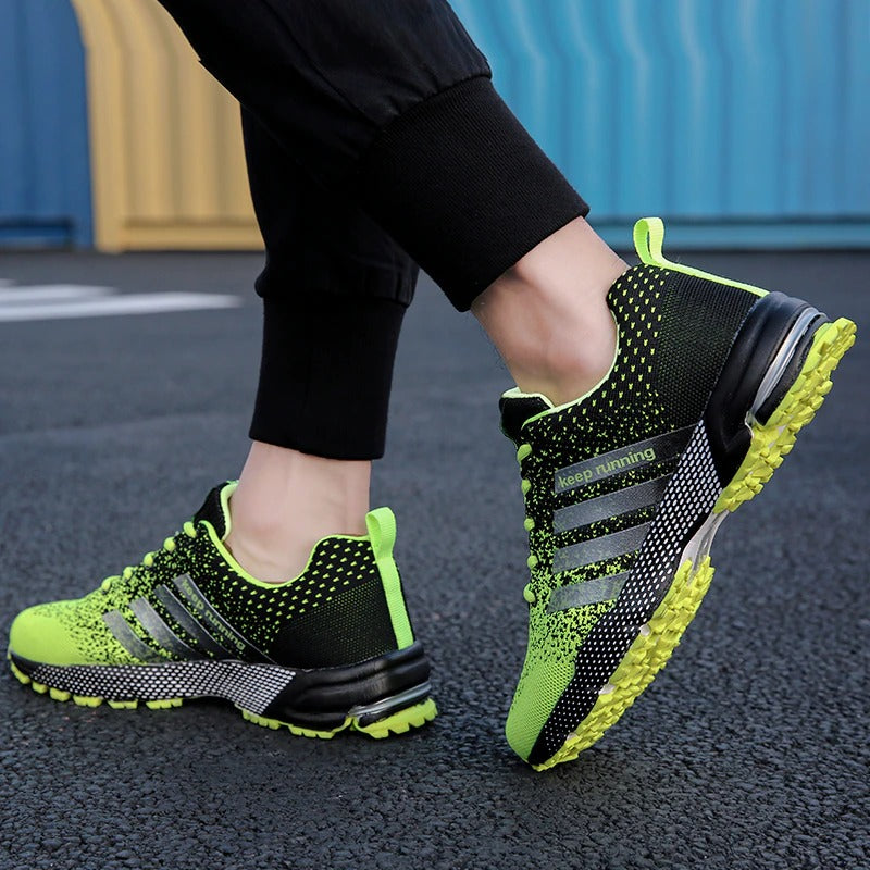 Baskets Runmax homme : confort ultime, soutien dorsal, soulagement douleur pied. Idéales pour marche et sport.