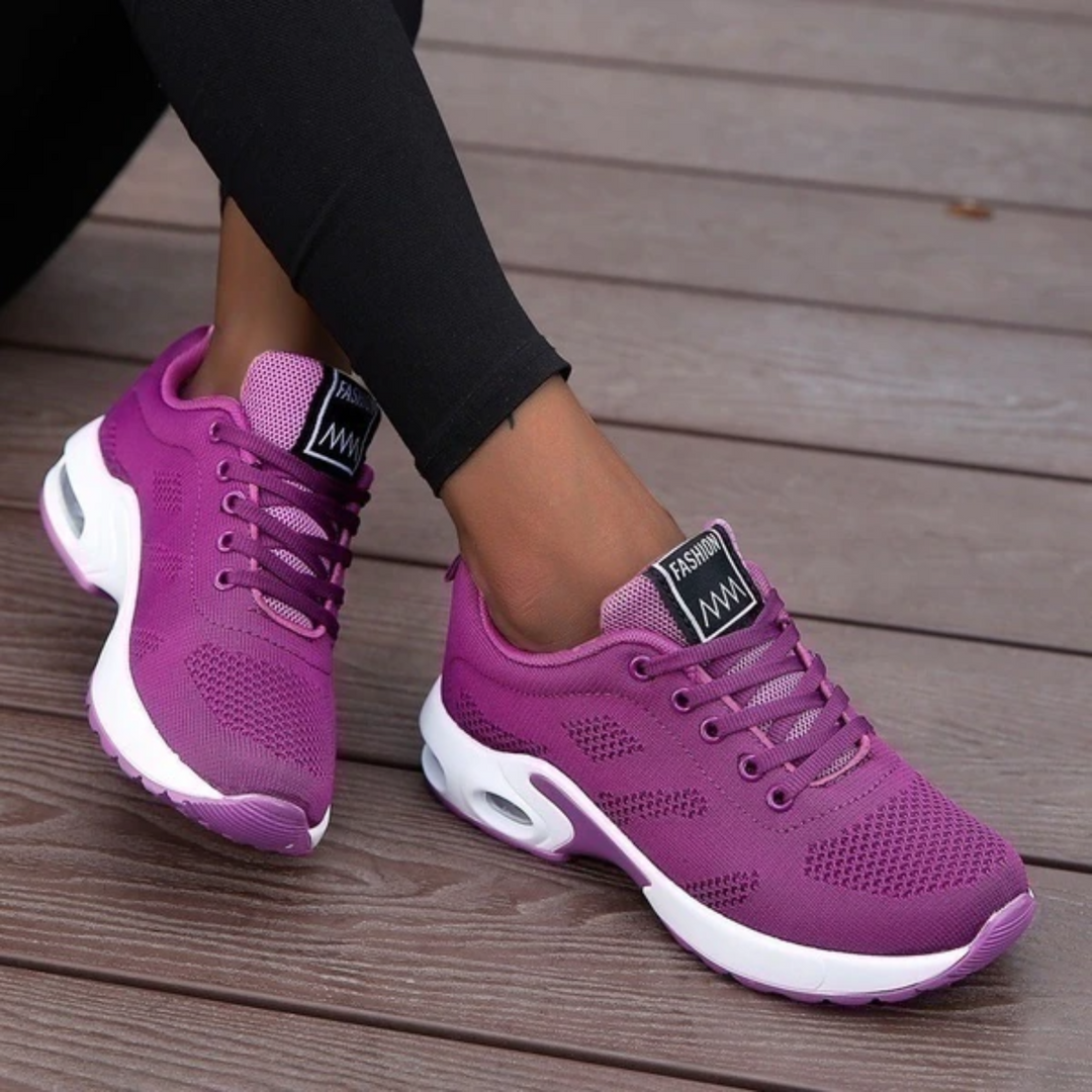 Baskets confort femme pour le quotidien. Légères, soutien orthopédique et bien-être des pieds.