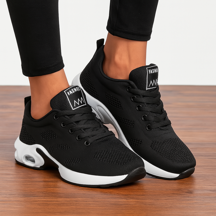 Baskets décontractées femme, légères, avec amorti et soutien orthopédique pour un bien-être durable.