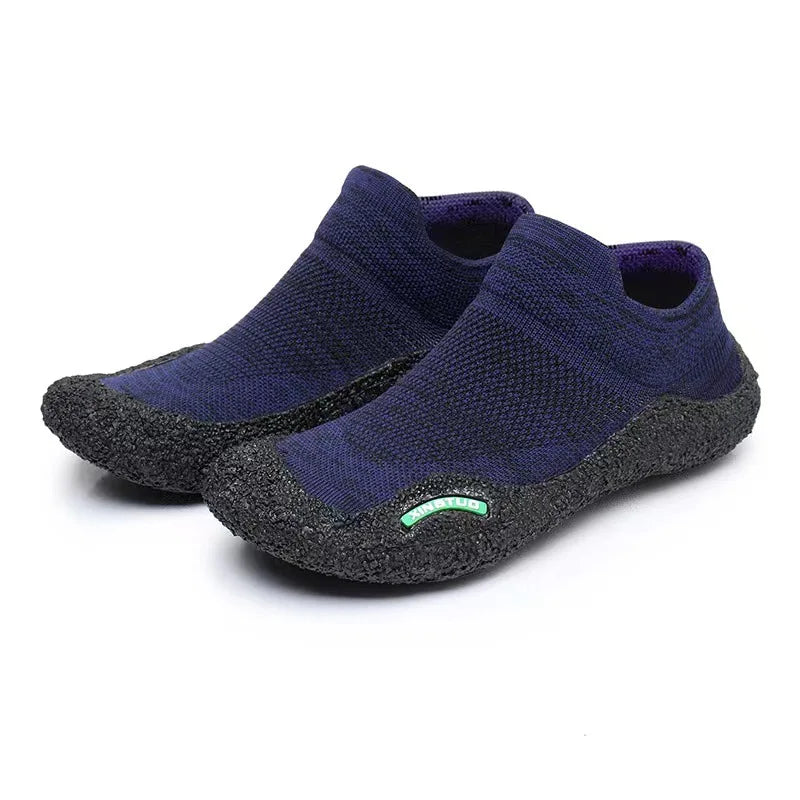 Baskets pieds nus unisexes minimalistes, légères et flexibles. Parfaites pour le sport, la marche, et la randonnée.