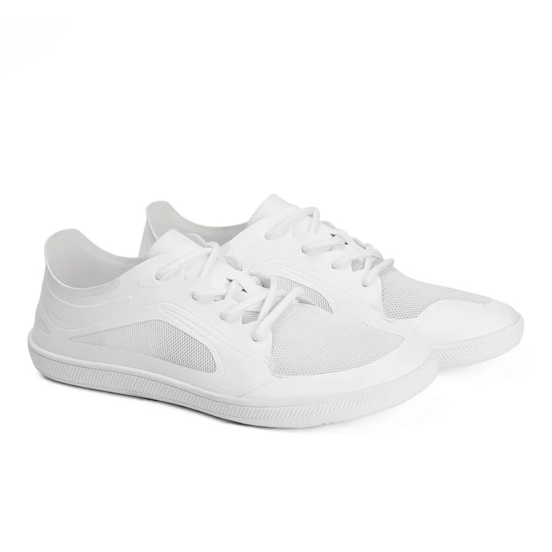 Baskets minimalistes unisexes, semelle flexible zero drop, respirantes, confort naturel toute la journée.