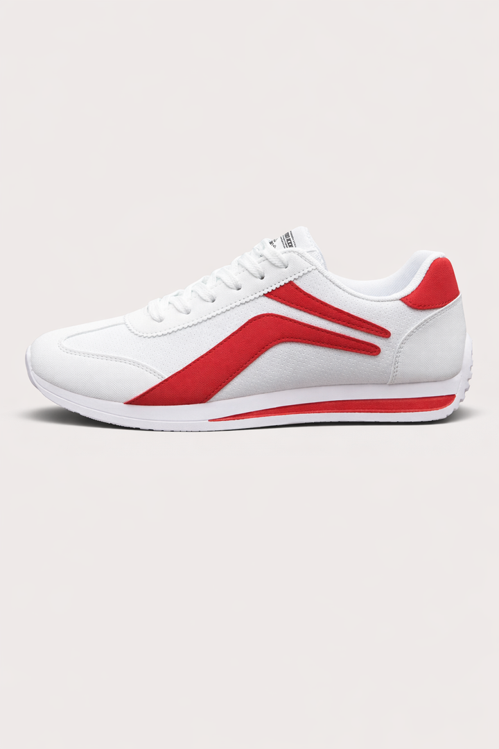 Baskets rétro pour hommes, style urbain. Chaussures plates confortables et légères, idéales pour la marche printemps/été.