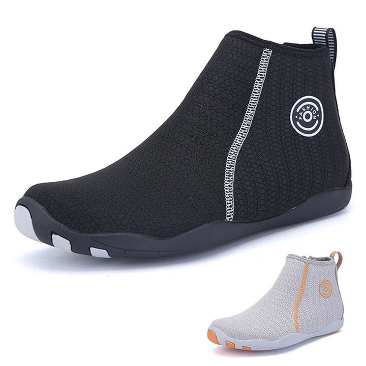 Chaussures de sport unisexe en néoprène respirant à fermeture éclair, pour sensations pieds nus.