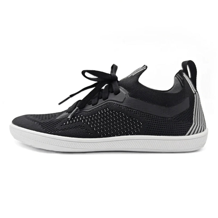 Baskets unisexes pieds nus larges et flexibles pour un confort naturel optimal. Idéales pour marche ou sport léger.