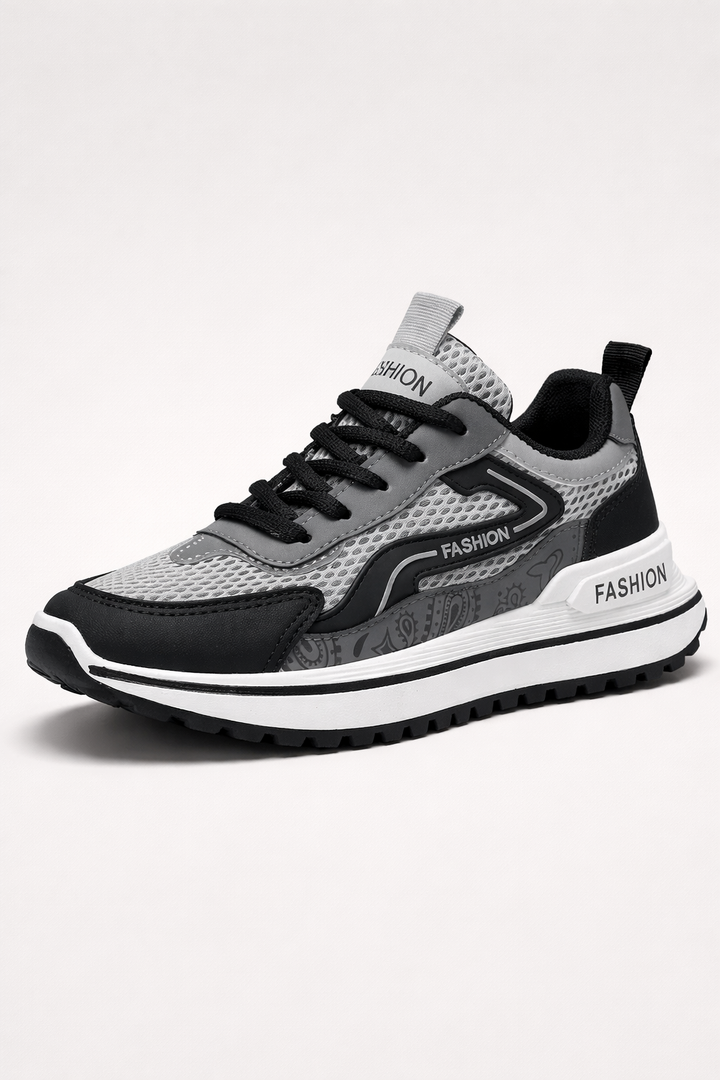 Chaussures homme vertes tendance, légères avec amorti, idéales pour un look sportif et un confort optimal.