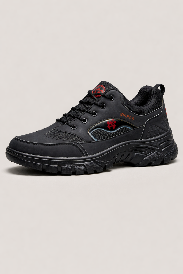 Chaussures de marche hommes avec semelle antidérapante pour adhérence optimale et pieds au frais. Confort assuré.