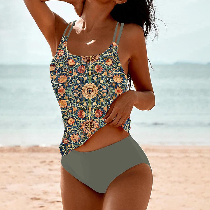 Bikini femme élégant et confortable, design chic, tissu doux, parfait pour plage et piscine, ensemble estival indispensable.