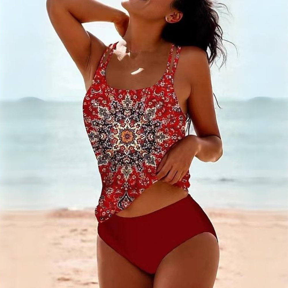 Bikini femme élégant et confortable, design chic, tissu doux, parfait pour plage et piscine, ensemble estival indispensable.