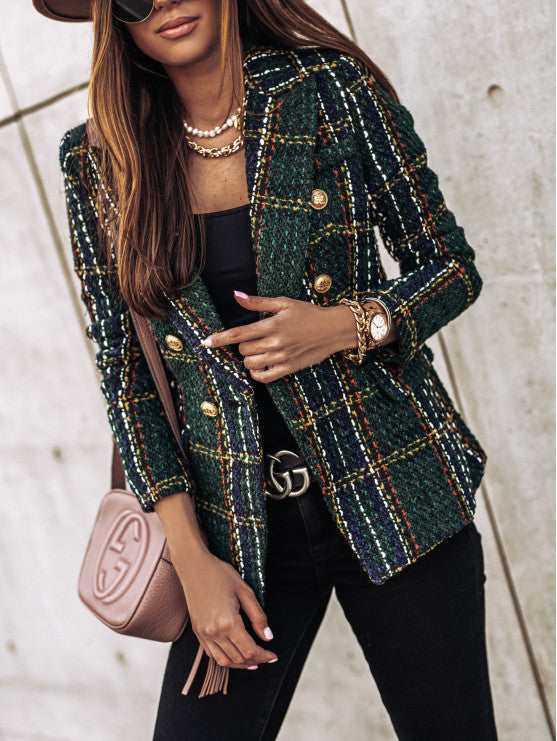 Veste blazer femme polyvalente, idéale pour le bureau, un look chic ou une soirée élégante.