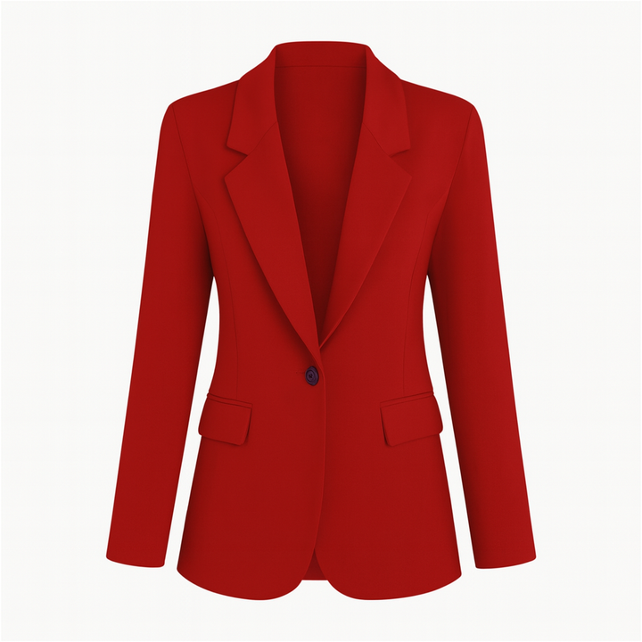 Blazer décontracté femme noir, style élégance moderne, idéal pour tenue polyvalente et confort bureau.