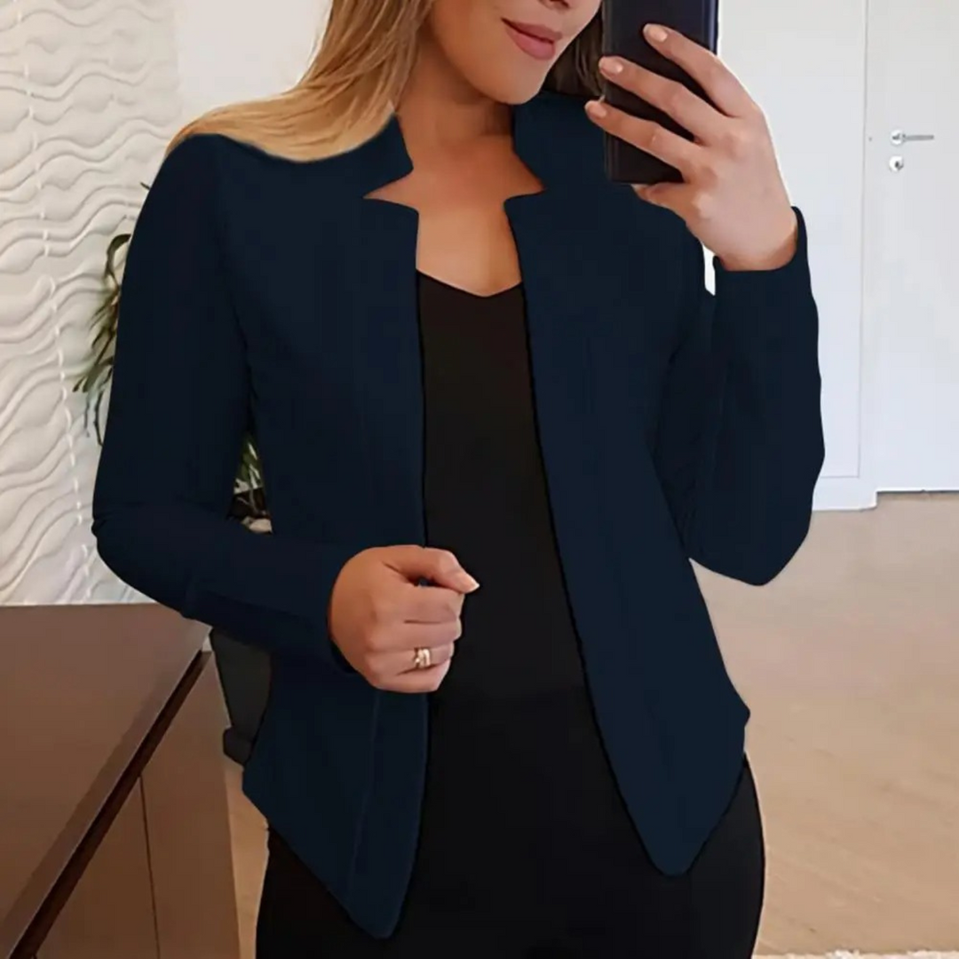 Veste de mode blazer femme élégante, parfaite pour l'automne et un style professionnel au bureau.