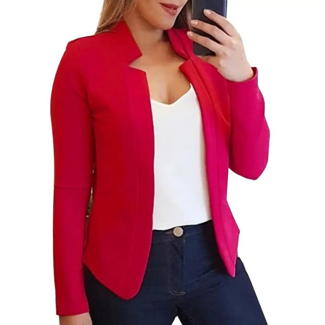 Blazer femme polyvalent, veste élégante et professionnelle pour le bureau et la mode chic quotidienne.