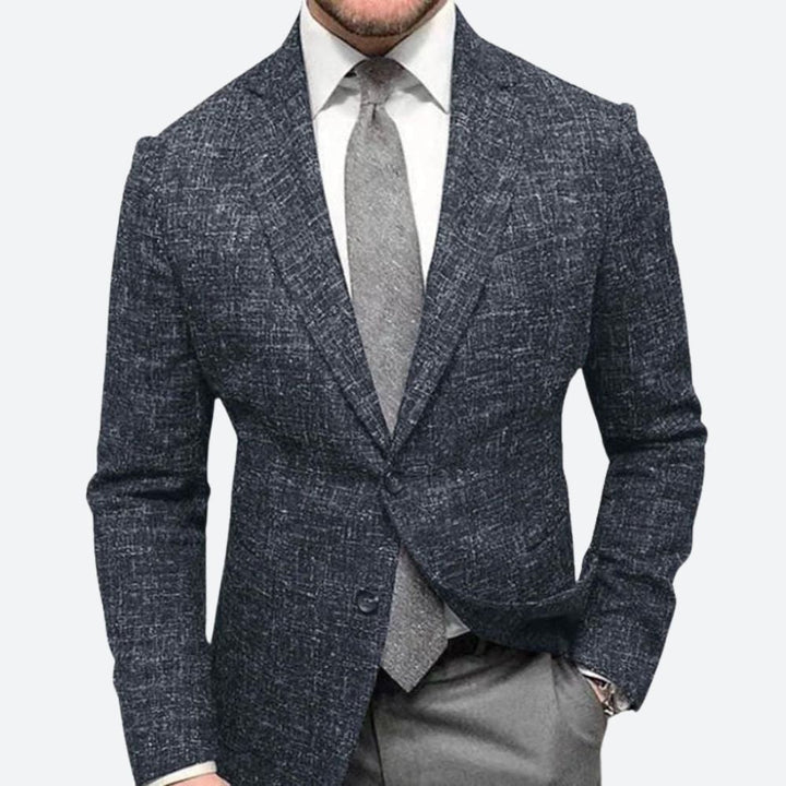 Blazer homme coupe ajustée, élégant et moderne.  Parfait pour occasions formelles et décontractées.