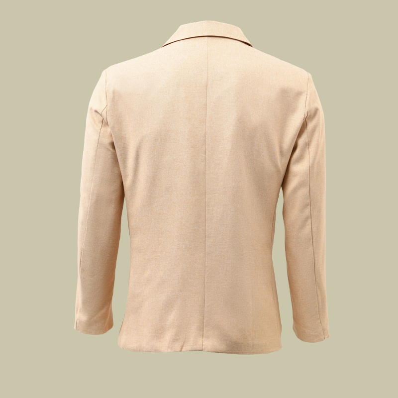 Blazer homme chic et décontracté, coupe élégante, deux boutons. Vêtement polyvalent pour toute occasion moderne.