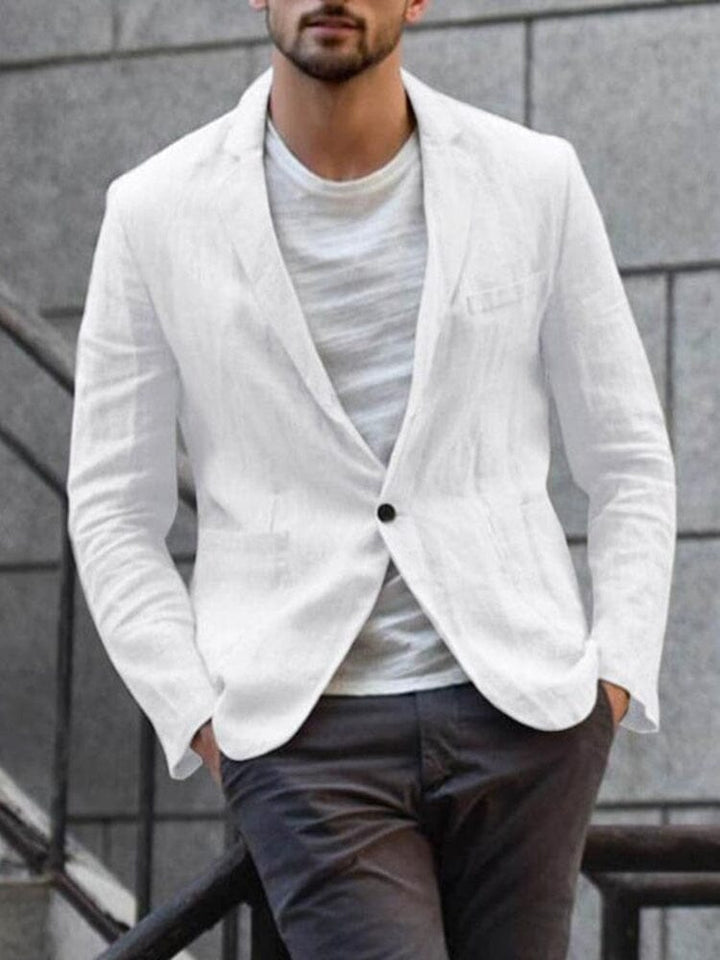 Élégant blazer homme, style masculin moderne. Confortable, parfait pour un look sophistiqué et polyvalent.