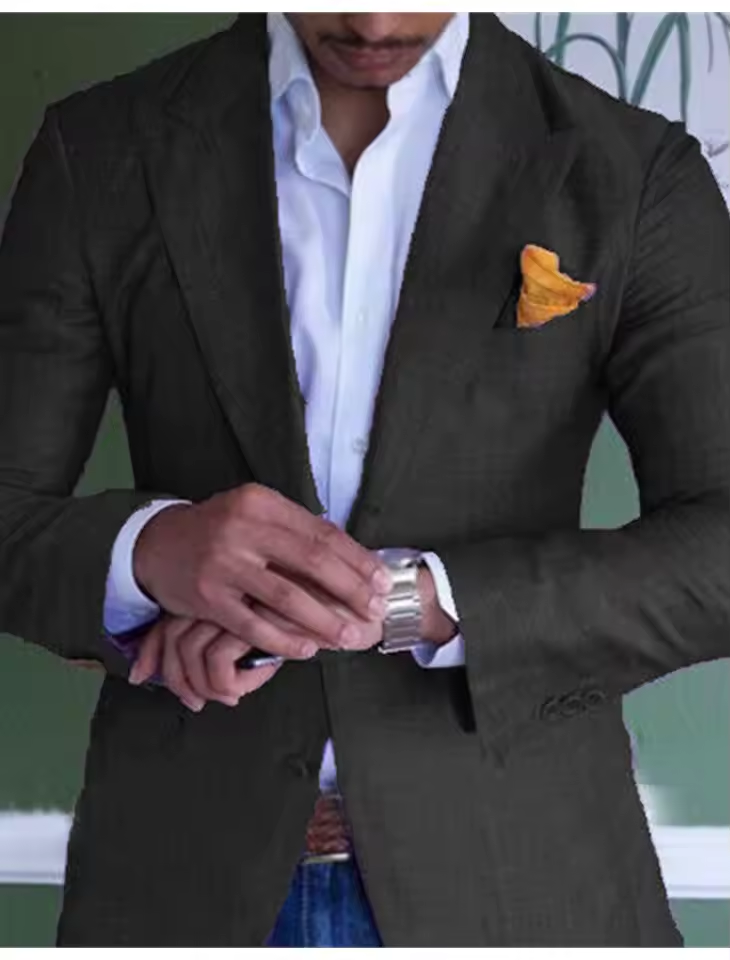 Blazer homme chic pour mariage, cérémonie ou événement spécial, style impeccable et raffiné.