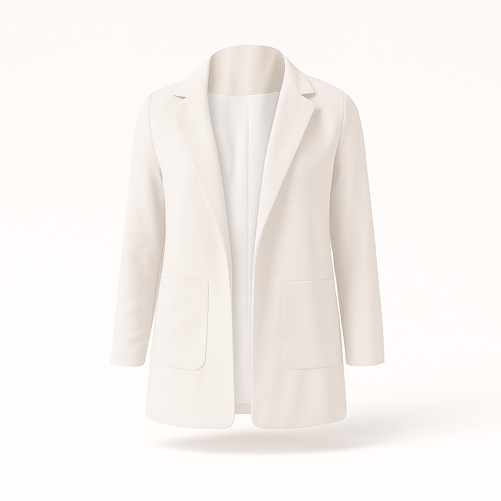 Blazer femme long kaki, veste tendance pour l'automne. Style chic, professionnel ou décontracté.