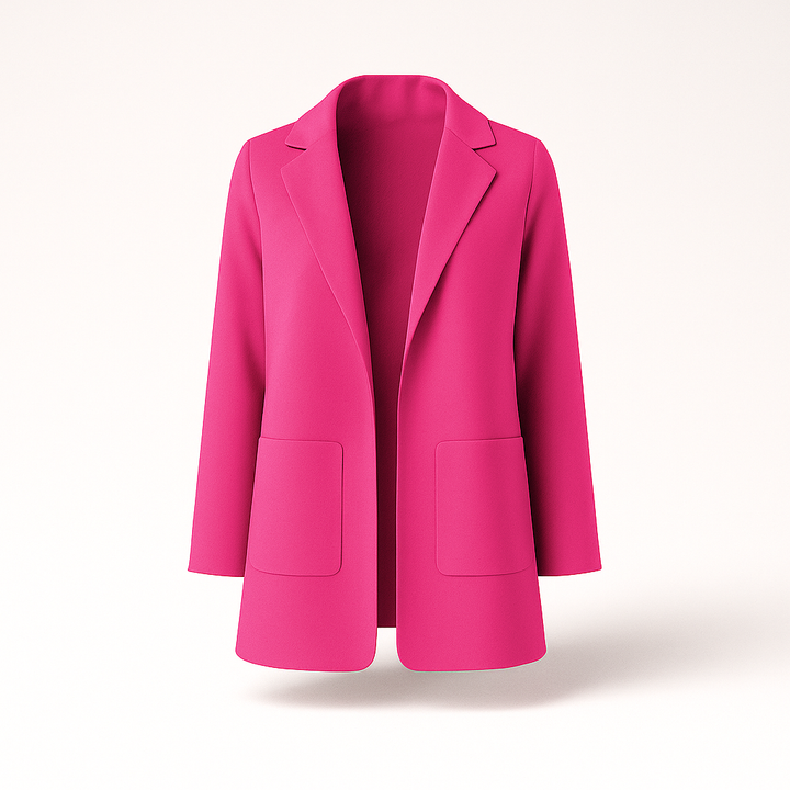 Blazer femme coupe longue kaki, style professionnel et élégant. Idéal pour la mode automne.