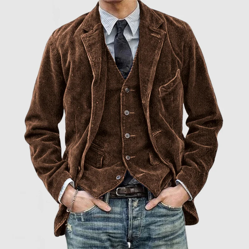 "Blazer vintage élégant pour femme, design rétro chic, look intemporel et sophistiqué, parfait pour toutes les occasions."