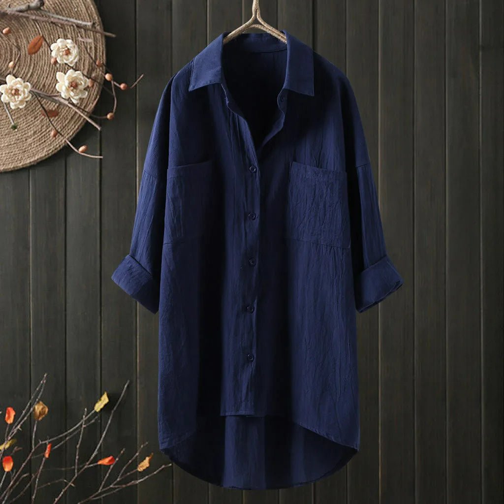 Blouse femmes à manches longues, élégante et décontractée, pour un look casual raffiné au quotidien.