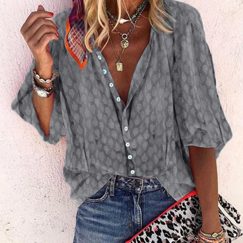 Haut femme chic Billie, parfait pour une tenue estivale décontractée ou élégante. Printemps/Été.
