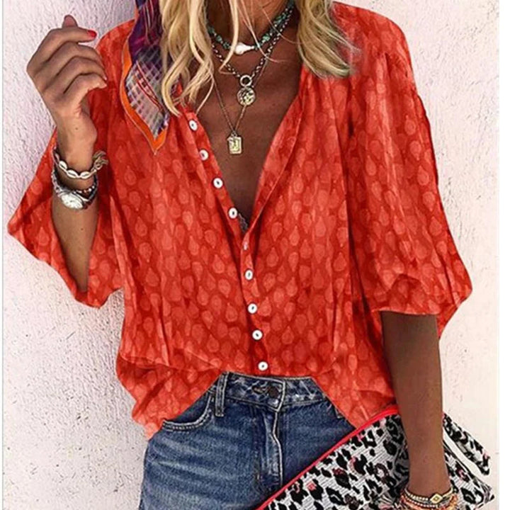 Blouse femme Billie, vêtement léger et polyvalent. Parfaite pour la mode été, facile à assortir.