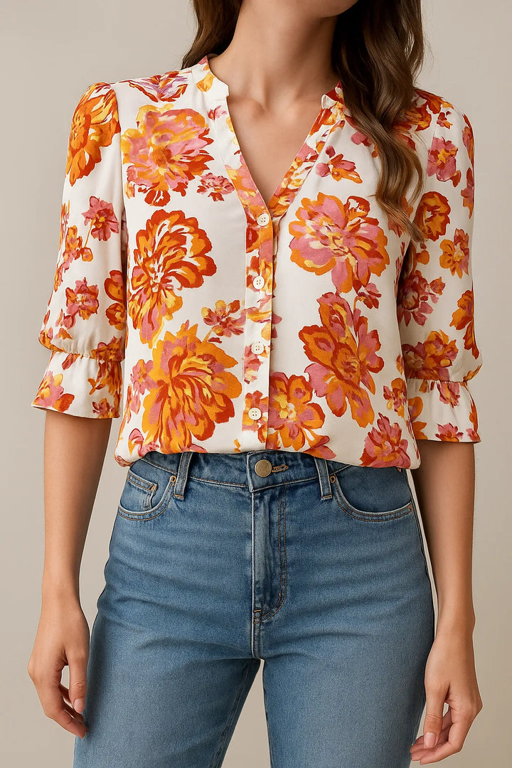 Haut femme fluide et long, parfait pour la mode printemps-été. Créez un look décontracté chic sans effort.