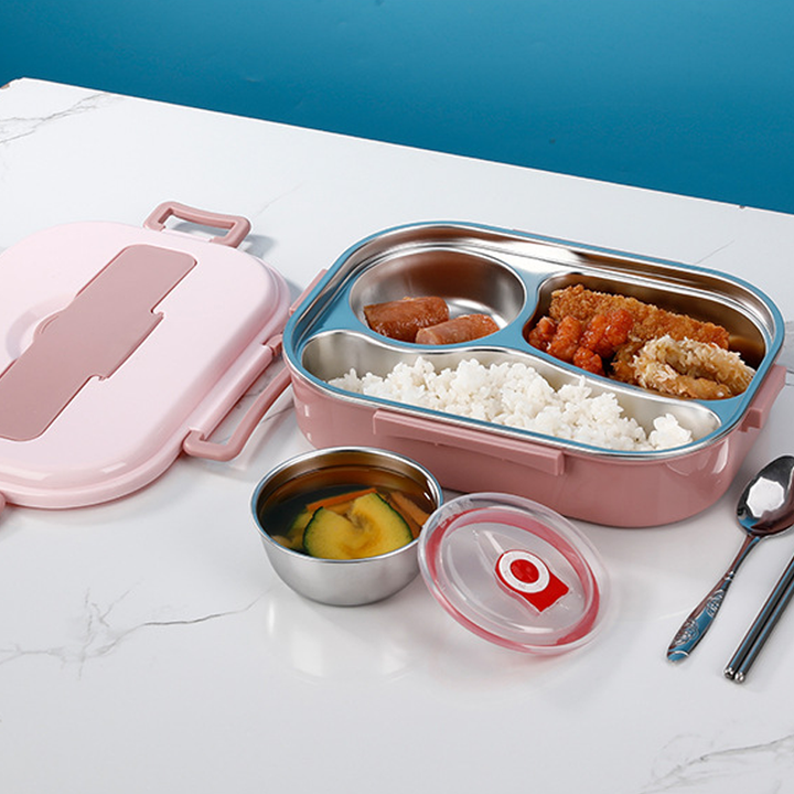 Boîte à lunch isotherme, repas chauds/froids.  Plusieurs compartiments, design élégant. Idéale pour le bureau, l'école ou les