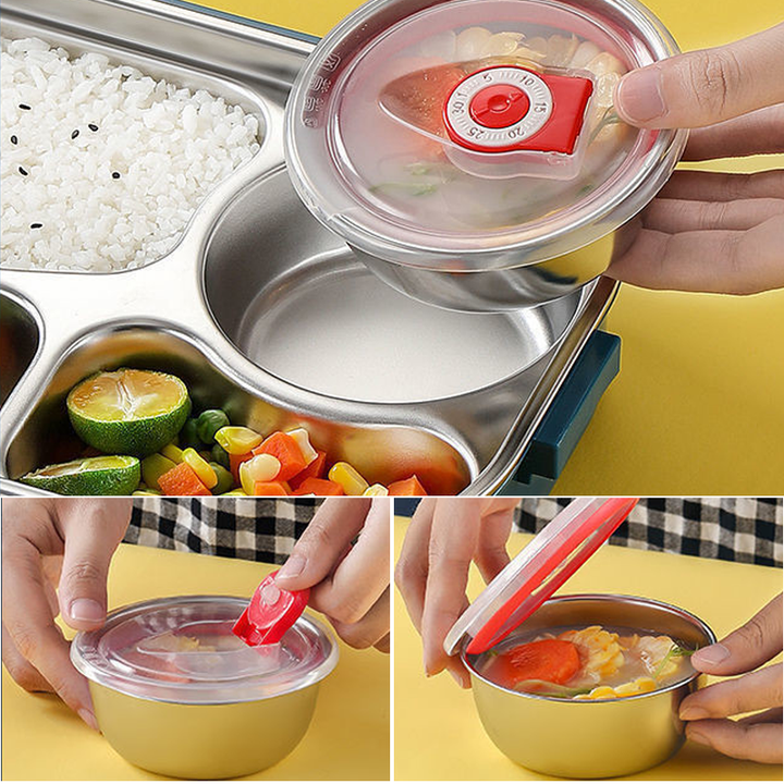 Boîte à lunch isotherme, repas chauds/froids.  Plusieurs compartiments, design élégant. Idéale pour le bureau, l'école ou les