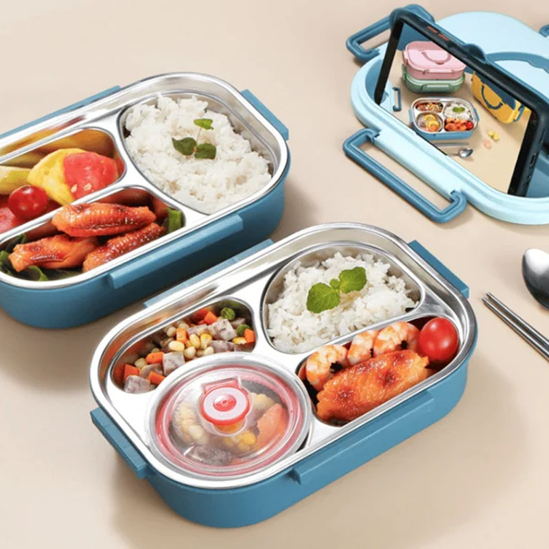 Boîte à lunch isotherme, repas chauds/froids.  Plusieurs compartiments, design élégant. Idéale pour le bureau, l'école ou les
