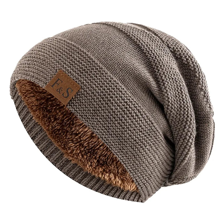 Bonnet en polaire Luxe Élégance noir pour homme et femme, chaud et confortable pour l'hiver