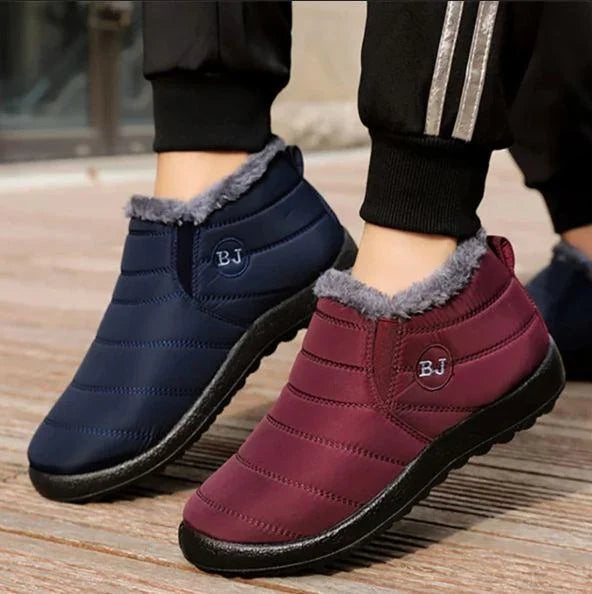Paire de bottes hiver B&J™ doublées, confortables, imperméables et antidérapantes pour homme/femme.