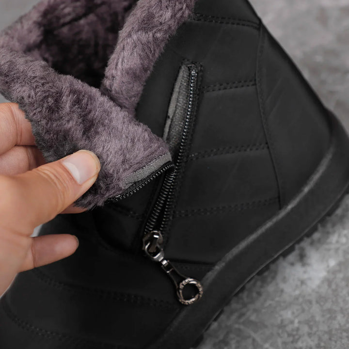 Bottes d'hiver pour hommes, doublées pour une chaleur et un confort supérieur contre le froid.